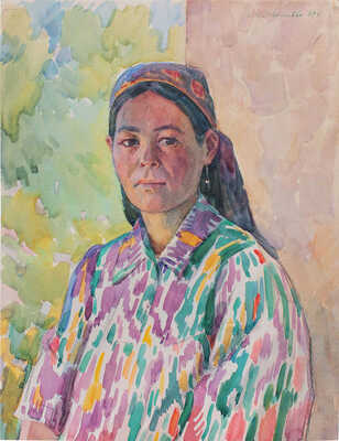 Лянглебен Моисей Вольфович. Передовой табаковод Сувонова Асолат из колхоза «Октябрь»